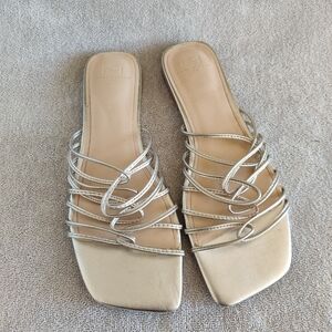 Mark Fisher Gold Strappy Sandals